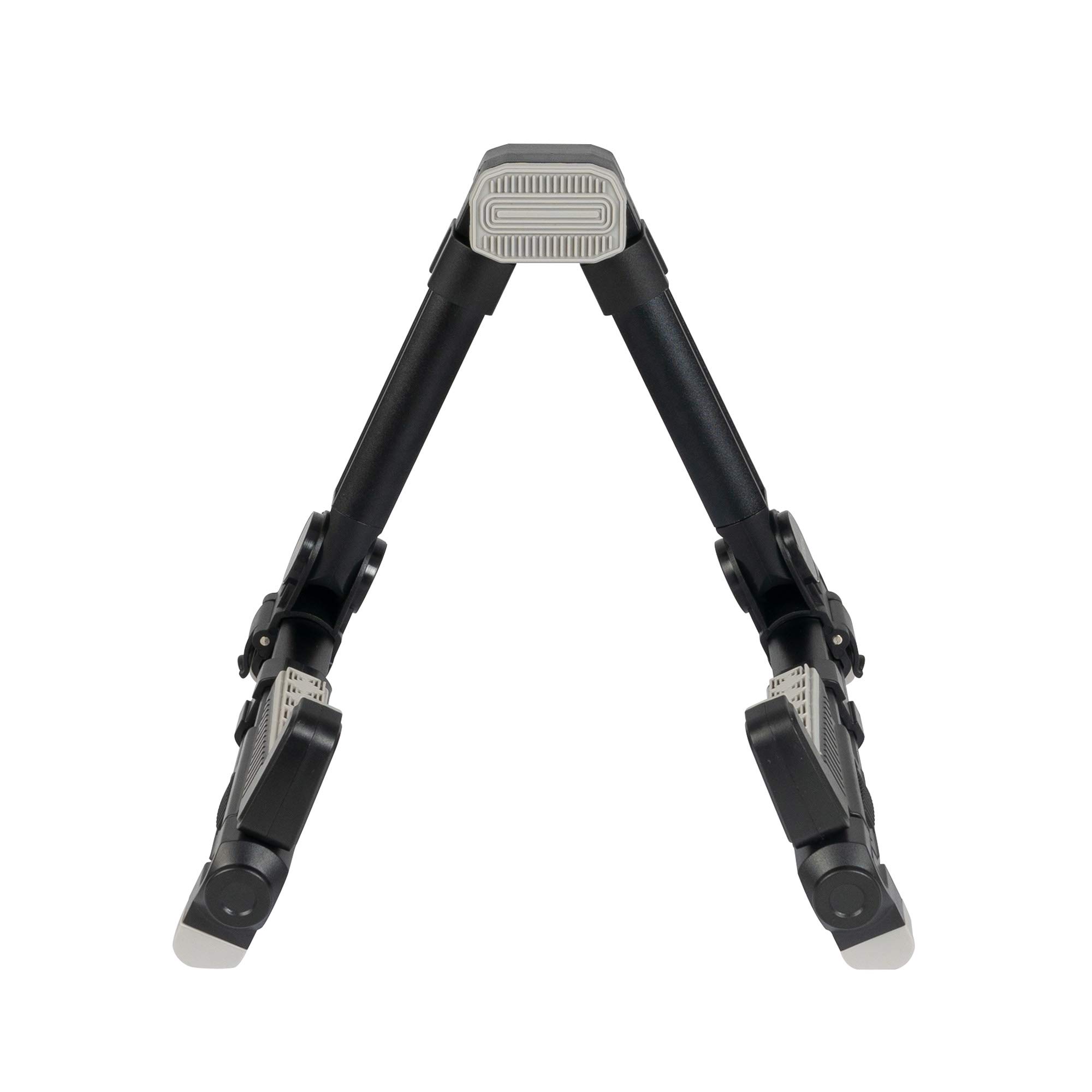 CASCHA Ukulelenständer aus Aluminium, verstellbarer und klappbarer Ständer mit rutschfesten Gummifüßen, A-Form, Schwarz – Ideal für Konzert-Ukulelen und Kinder