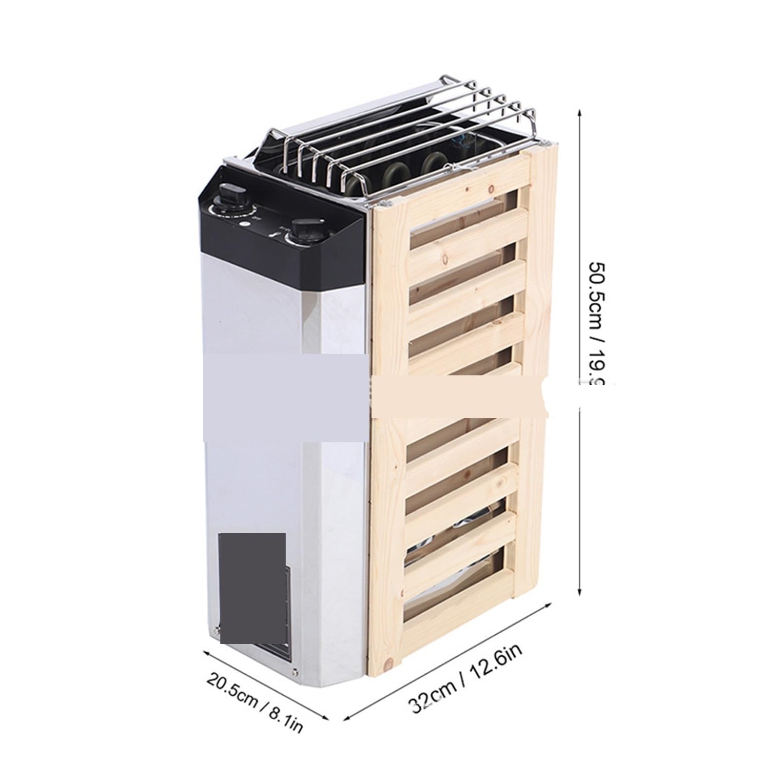 vaporizador para Sauna, Calentador de Sauna Acero Inoxidable con Control Interno, Herramienta calefacción for Sala, Estufa(3.6K22)