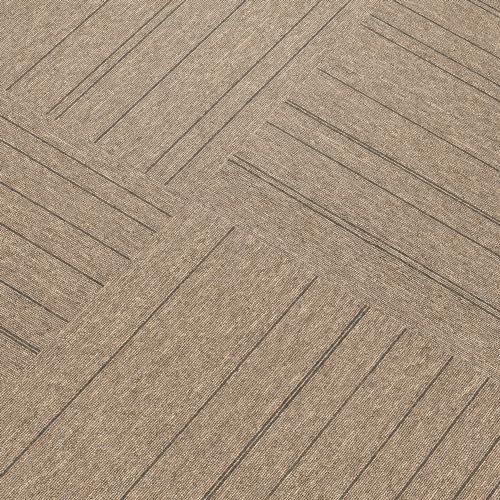 Image of Mohawk Basics 8 inch x 8 inch Carpet Tile Sample with EnviroStrand PET Fiber in Walnut, (1 Sample)