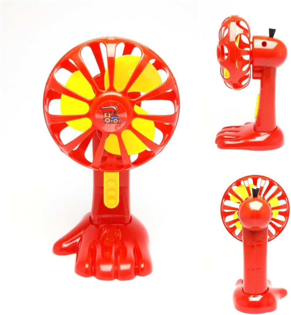 Adultokids Rope Activated Mini Fan Toy for Kids - Joyful Game, Durable Plastic, Activity, Science & Sensory Play - Cute Colors, Easy & Safe Operating (Pack of 1)