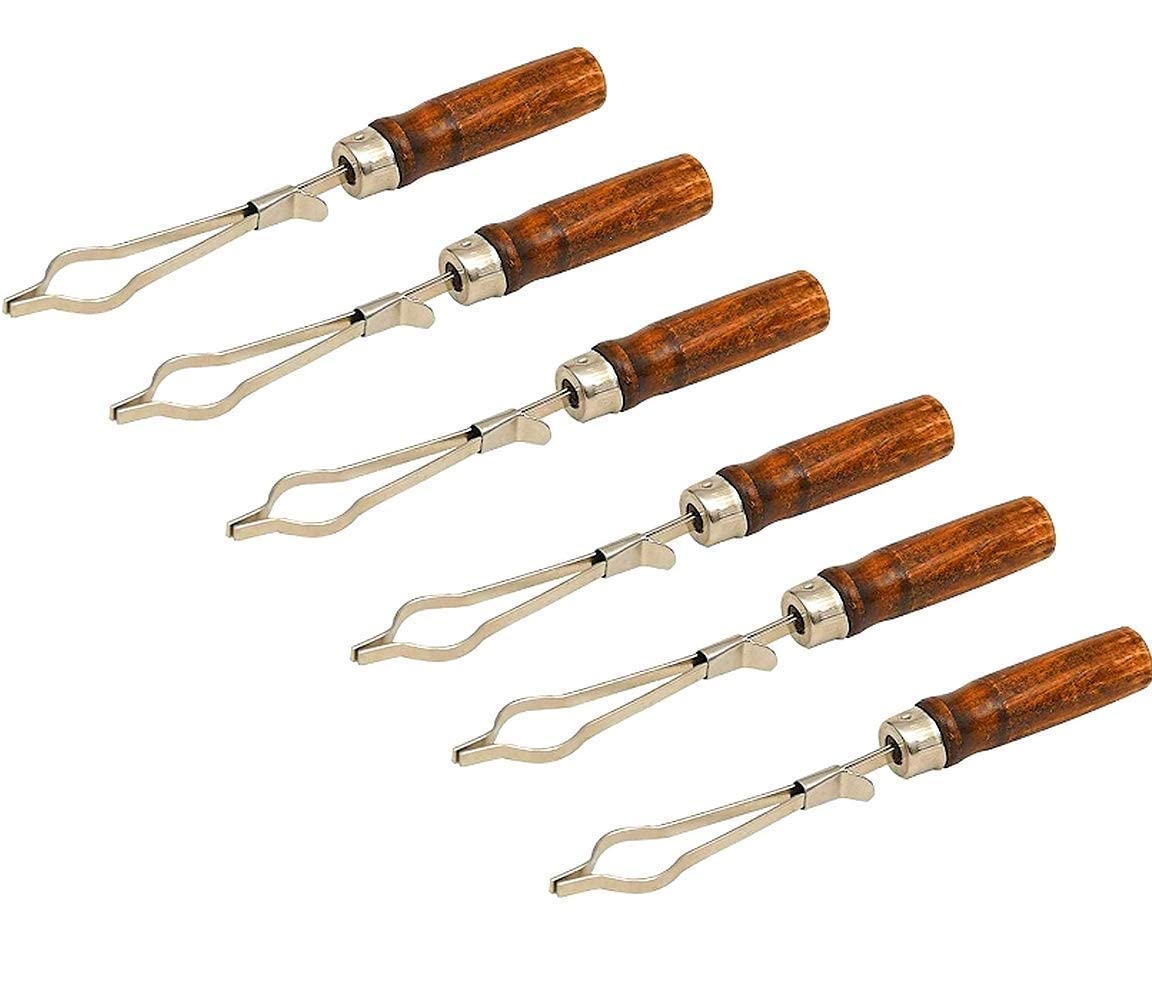 RG - Pack of 6 Test Tube Holder with wooden handle for holding test tubes (15mm - 25mm Diameter) (B09YDHS613) Amazon Price History, Amazon Price Tracker