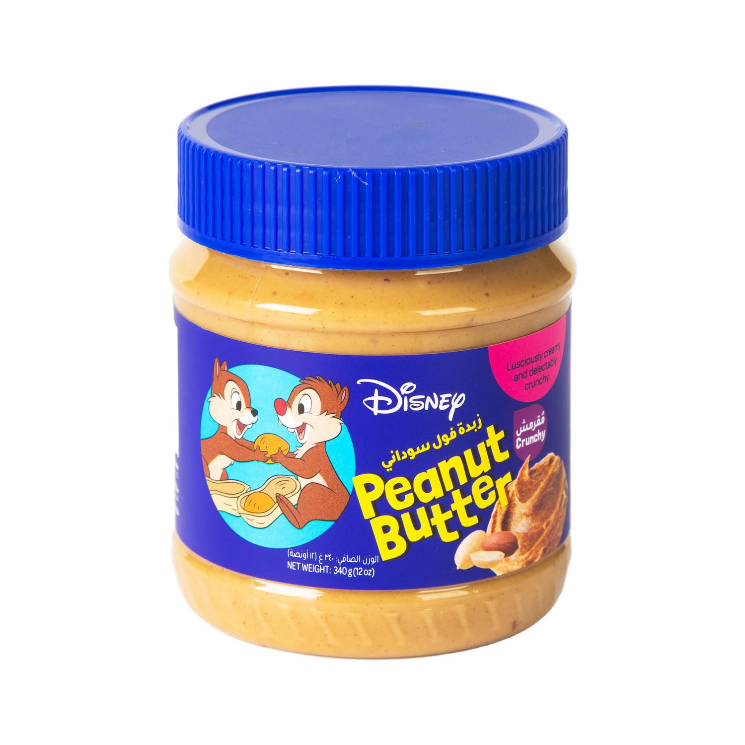 Lulu Disney Crunchy Peanut Butter, 340 g