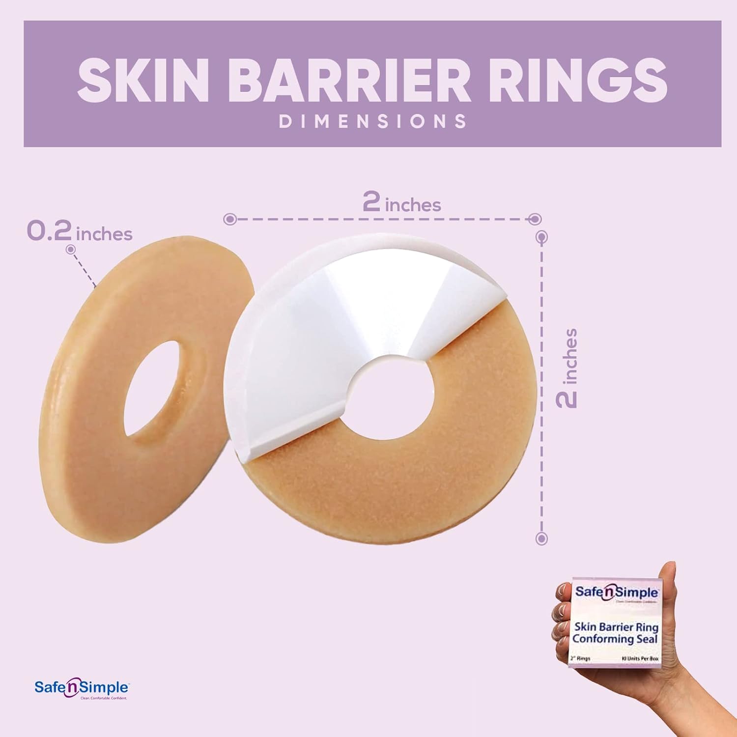 Buy Safe n' Simple Conforming Adhesive Seals 2 Inch Pack of 10