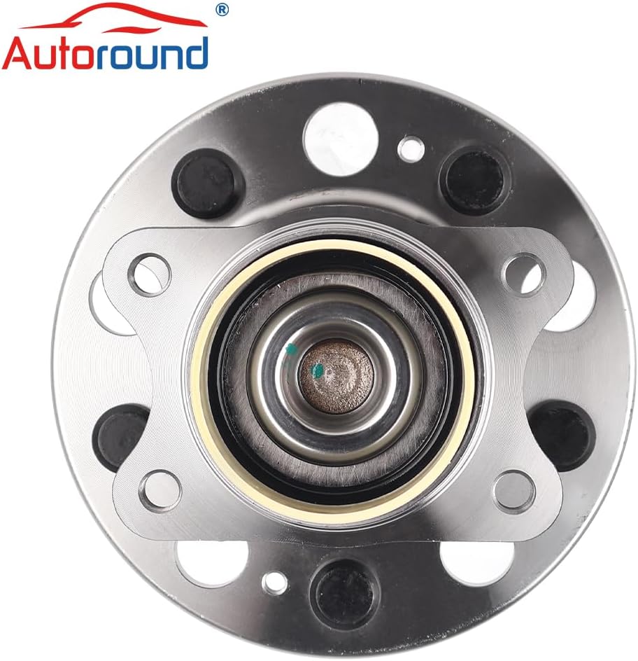 Autoround 512437 Rear Wheel Hub and Bearing Assembly Fit for Hyundai Sonata 10-14 / Tucson 10-15 / Azera 11-17, Kia Optima 11-15 / Cadenza 14-16 / Rondo 08-12 / Sportage 11-16, 5 Lugs w/ABS, 2-Pack