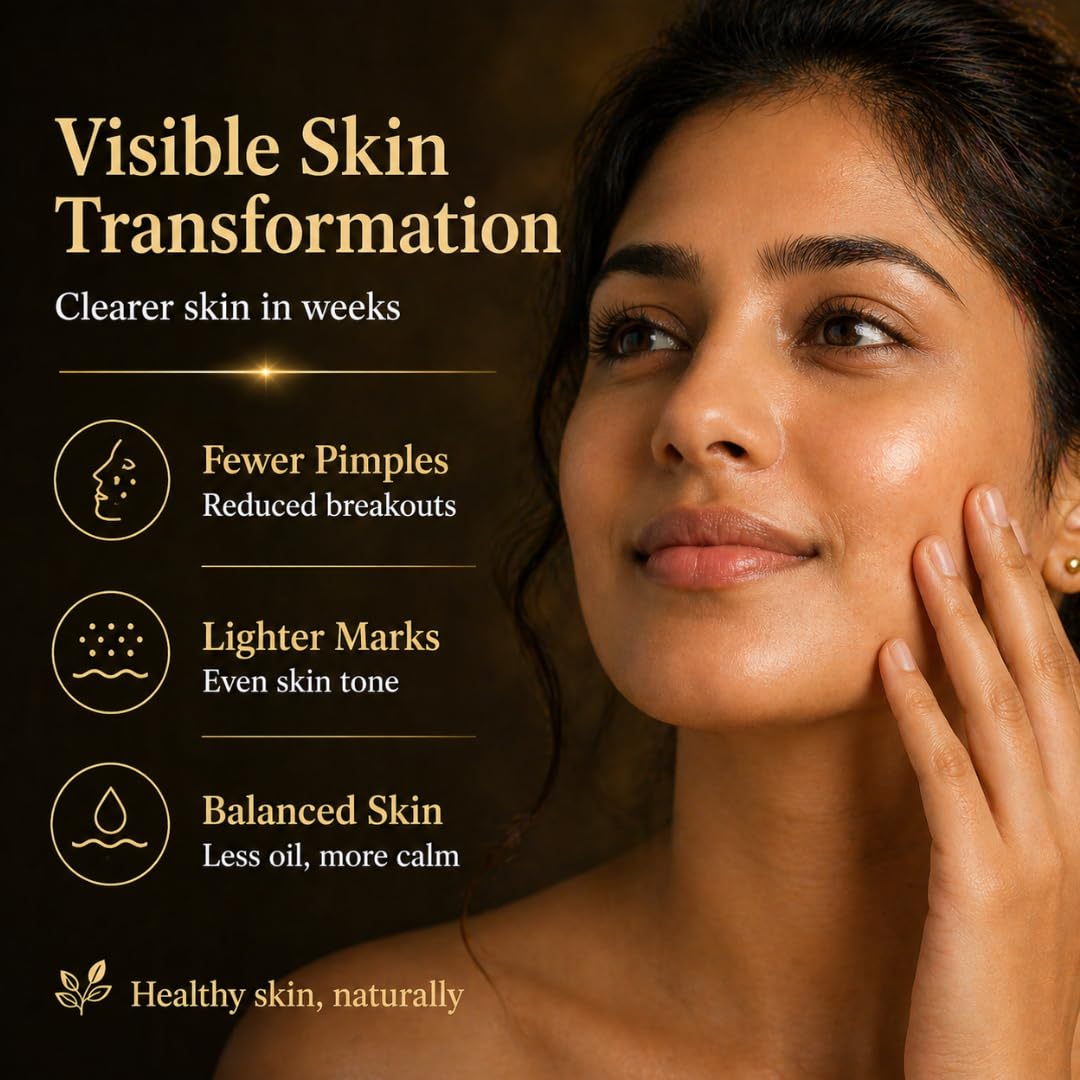 Kaumudi Anti-Acne Anti-Blemish Cream forUnisex Handmade with Natural Ingredients for Active Acne, Pimples, Acne Scars, Blemishes, Blackheads, Whiteheads for All Skin Types, 40g 4