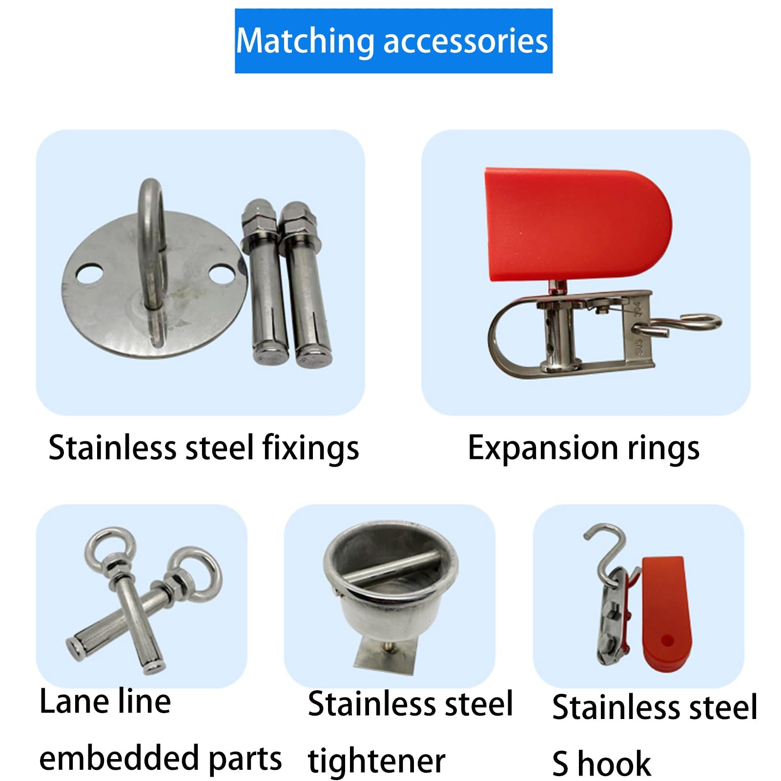 Kit de cuerda y flotador de seguridad para piscinas,Separadores de carriles para piscinas, líneas de flotación de boya para marcador de carriles, línea divisoria de seguridad para piscinas(Diameter 9c