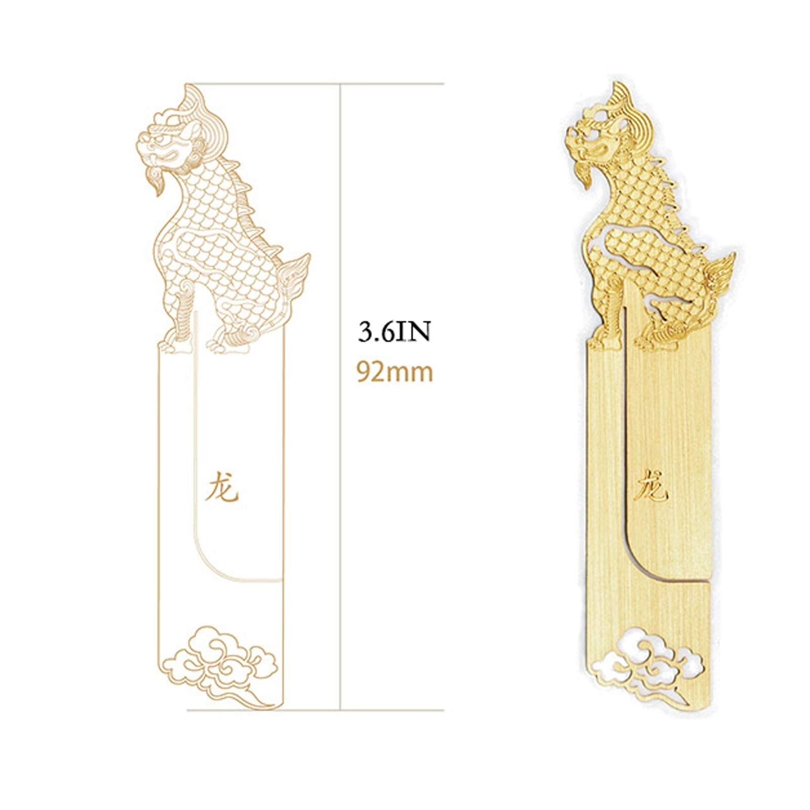 Śliczne Zakładki Pomyślne zwierzęta Brass Bookmark Prezent Box-10 Set, Hollow Out Art Vintage Bookmark - obecny dla nastolatków Dorośli czytelnicy Wyjątkowe Prezenty