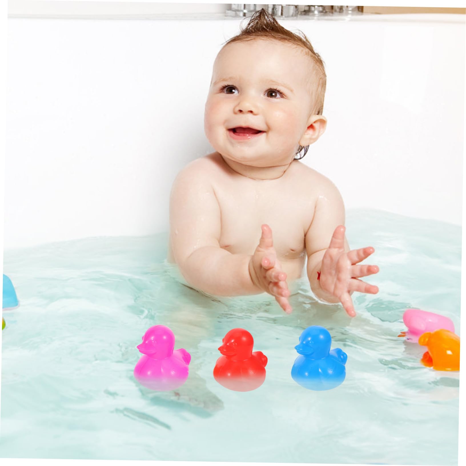 BESTonZON Flotantes de Juguete de Baño y Piscina para Bebés de Plástico Coloridas para Piscina Bañera Sala Playa Juguetes Pequeños para Pequeños