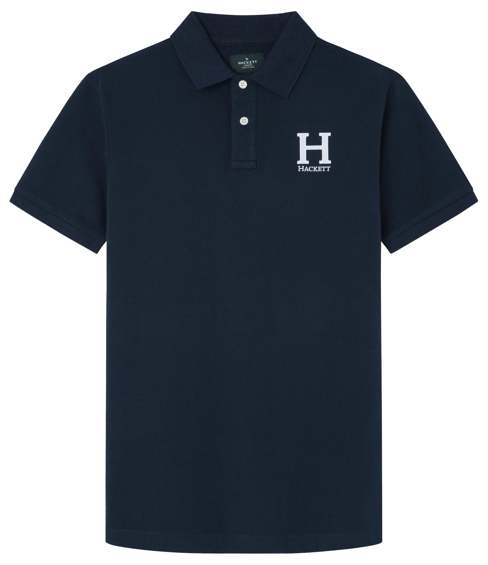 Hackett London Men's Blue (Navy) Heritage H Logo Polo, Xs