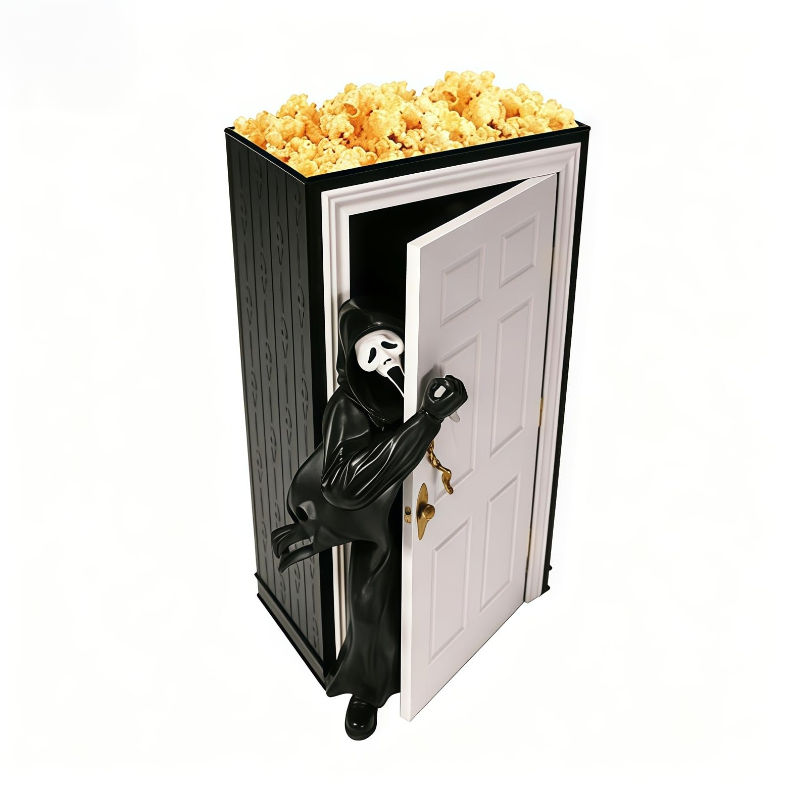 Racocou 2026 Popcorn Bucket Durable & Large-Capacity Must-Have for Horror Movie Nights Party Decor & Collectible 9.05" Eye-Catching Home Theater Decor