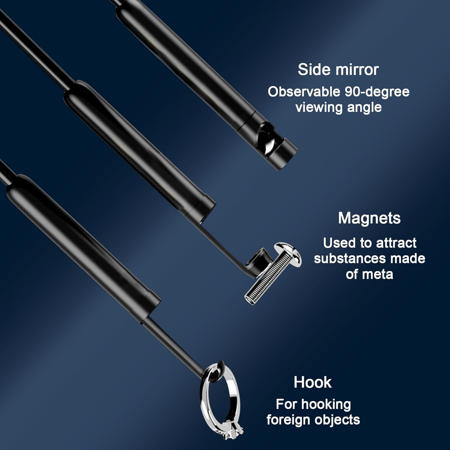 Borescope Camera with Light, 4.3" Endoscope Camera 1080P HD Display, IP67 Waterproof Snake Camera, Easy Use Ideal Tool Gift Gadget for Inspecting Walls, Automotive Engines, Home Vents, Pipes (16.5ft)