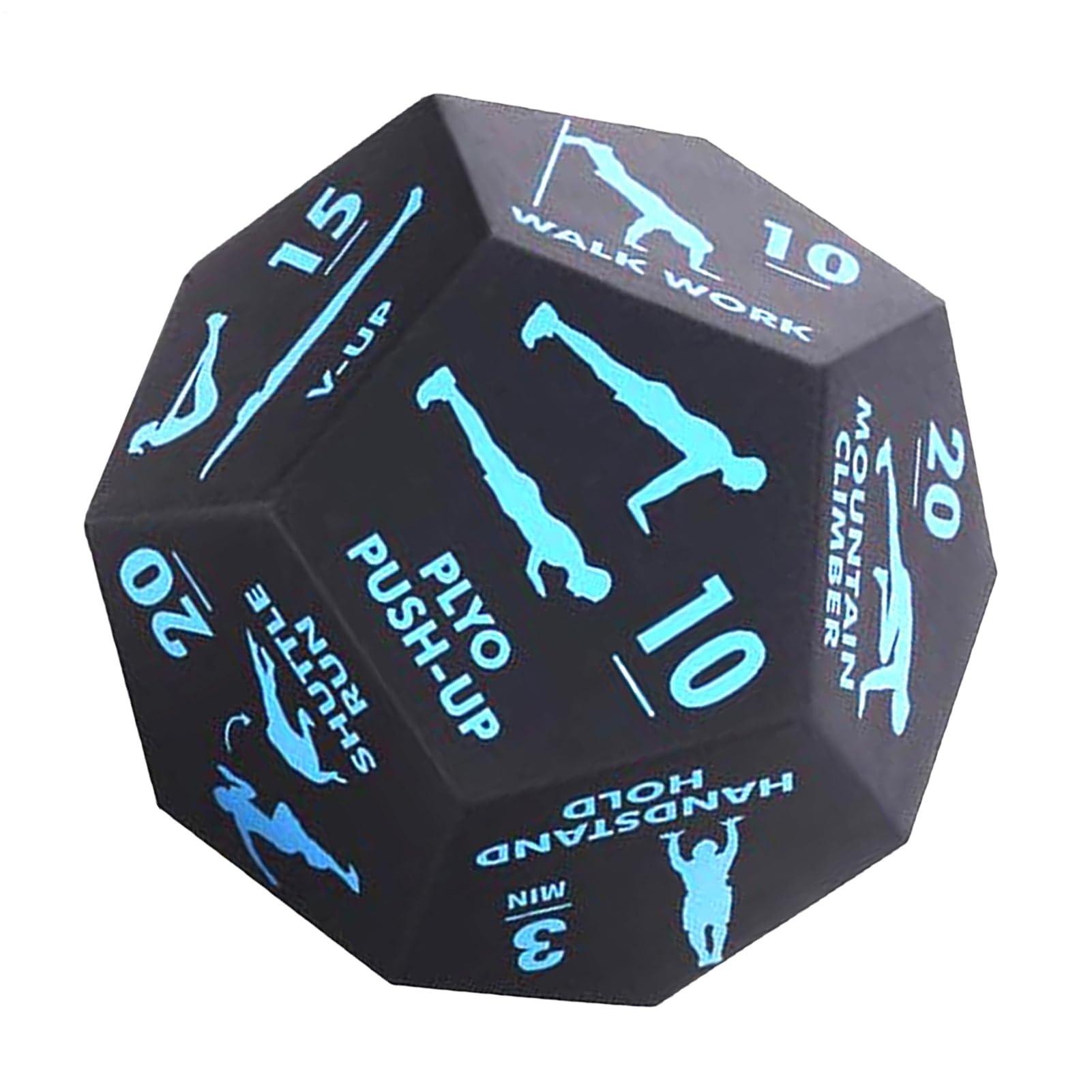 Workout Dice for Exercise 12 Sided Sports Training Physical Gear