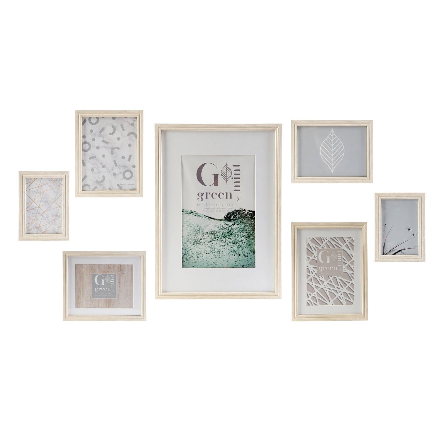 Cadre photo pour mur de galerie salon lot de 7 cadres 32,5x45 cm