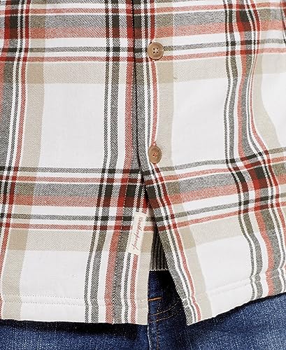 Image of Weatherproof Vintage Mens Hooded and Non-Hooded Sherpa Lined Soft Brushed Plaid Flannel Button-Down Shirt Jacket