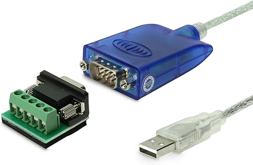 Gearmo Adaptador USB Pro de 5 pies a RS-485422 Serial Chip FTDI - Windows 11 compatible