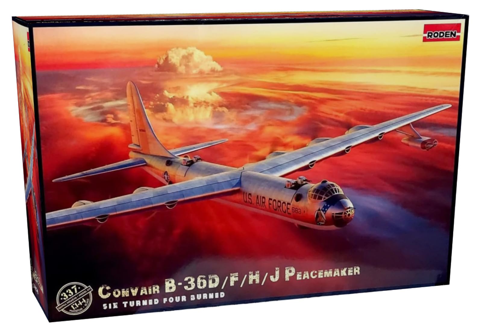 ローデン 1/144 コンベア B-36D/F/H/J ピースメーカー戦略爆撃機 Amazon | ローデン(Roden) 1/144 アメリカ空軍 コンベア B-36D ピース