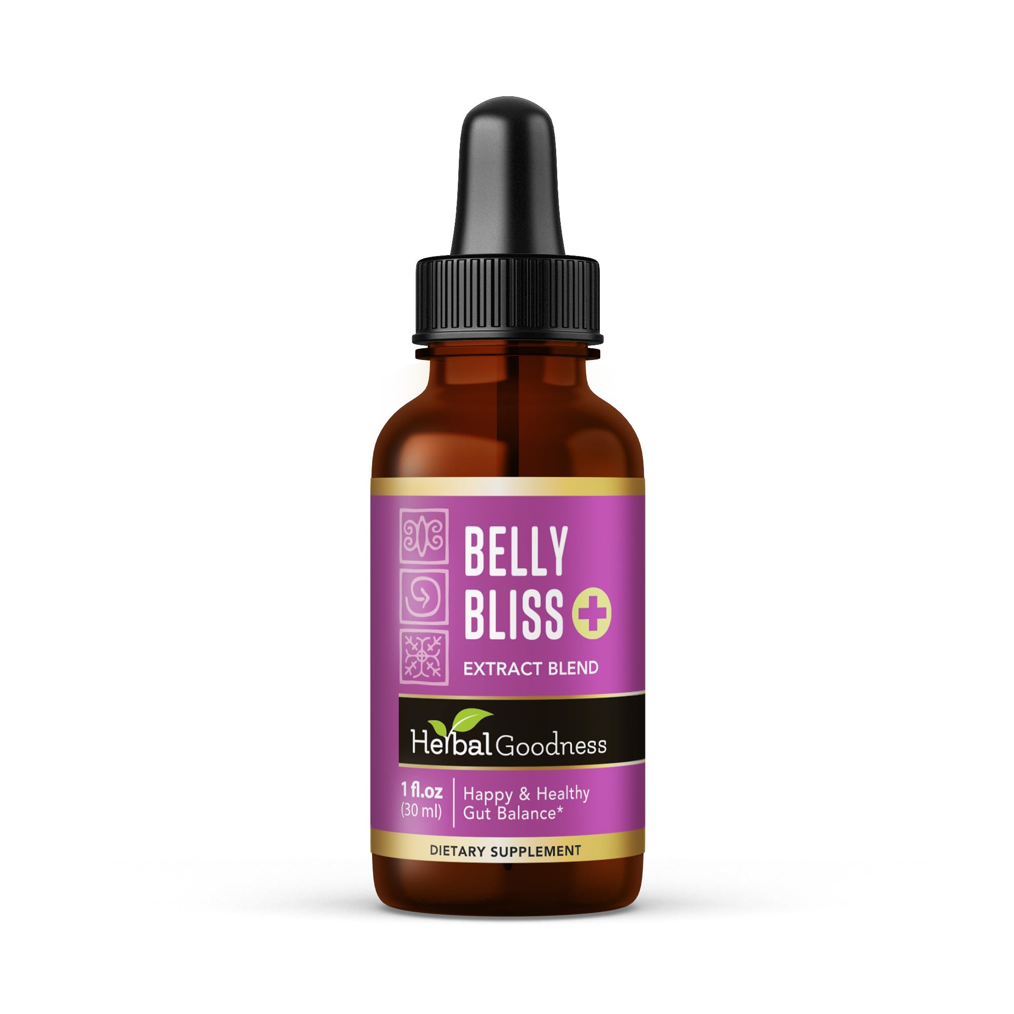 Herbal GoodnessBelly Bliss - Liquid Probiotic for Digestive Health | Probiotics for Kids and Adults | Natural Gut Health and Comfort | Digestive Wellness Support | 1 oz Bottle