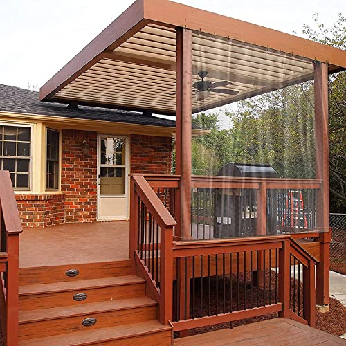 Auvents imperméables pour terrasses avec bâche plastique PVC résistante aux intempéries