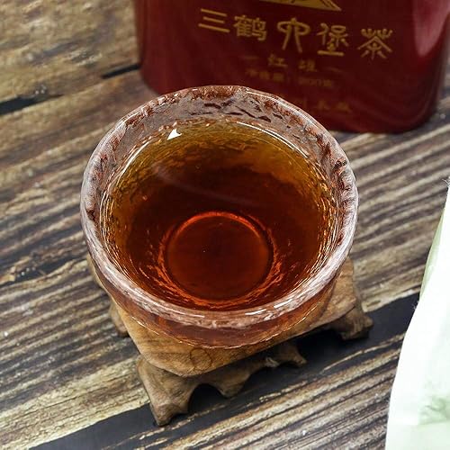 Miniatura 5 de FullChea - Té Sanhe Liupao 2017 - Té oscuro Hoja suelta - Caja de té de Guangxi -Té de salud - 7.05oz 200g