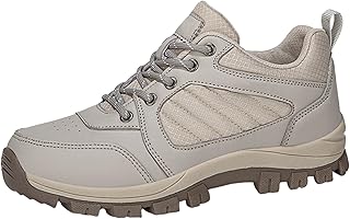 Zapatillas de senderismo para hombre y mujer, para exteriores, transpirables, antideslizantes, resistentes al desgaste, con cordones, zapatillas de senderismo, cómodas zapatillas de fitness, zapatos