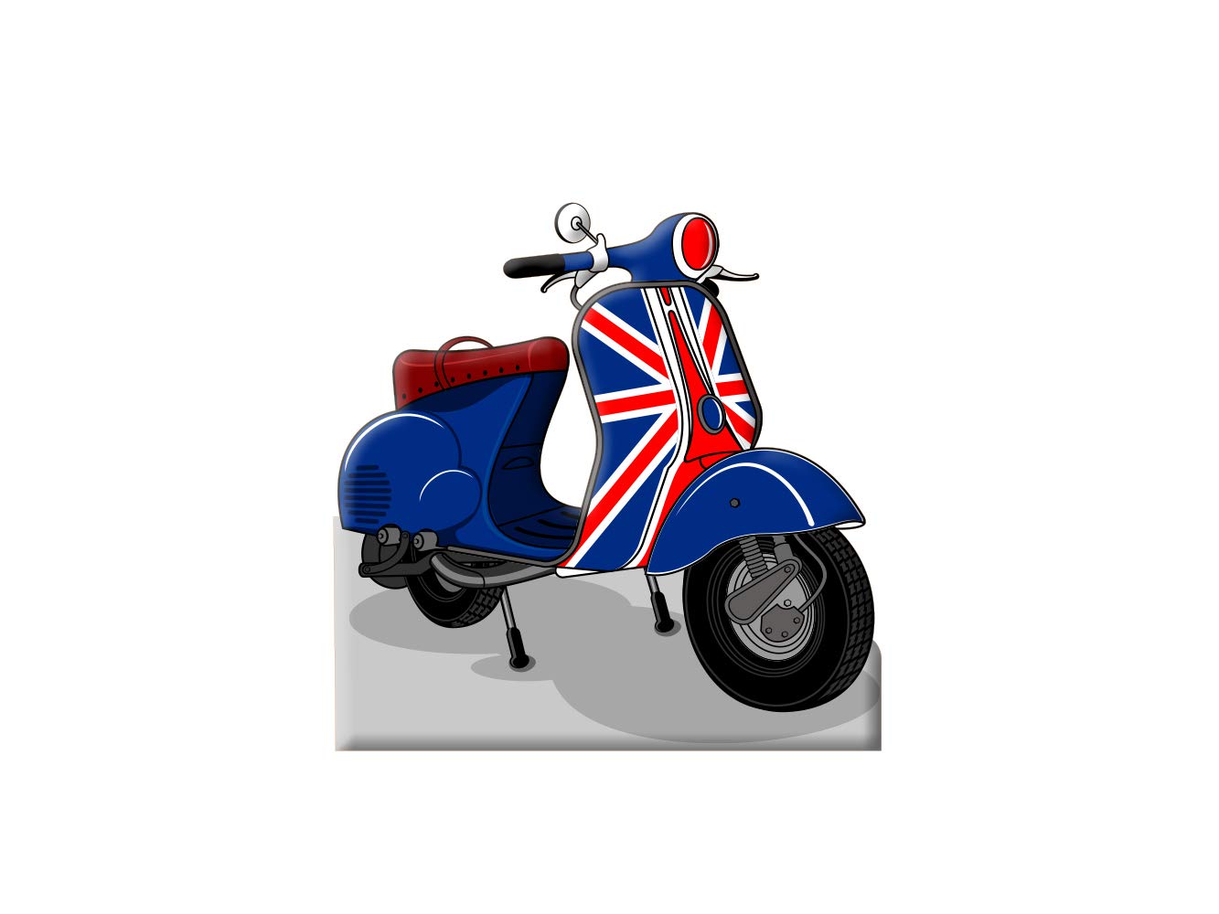Oedim Photocall para Bodas en Pegasus Moto Inglaterra 150x150cm | Photocall Moto Inglaterra | Photocall Económico y Original | Photocall Troquelado