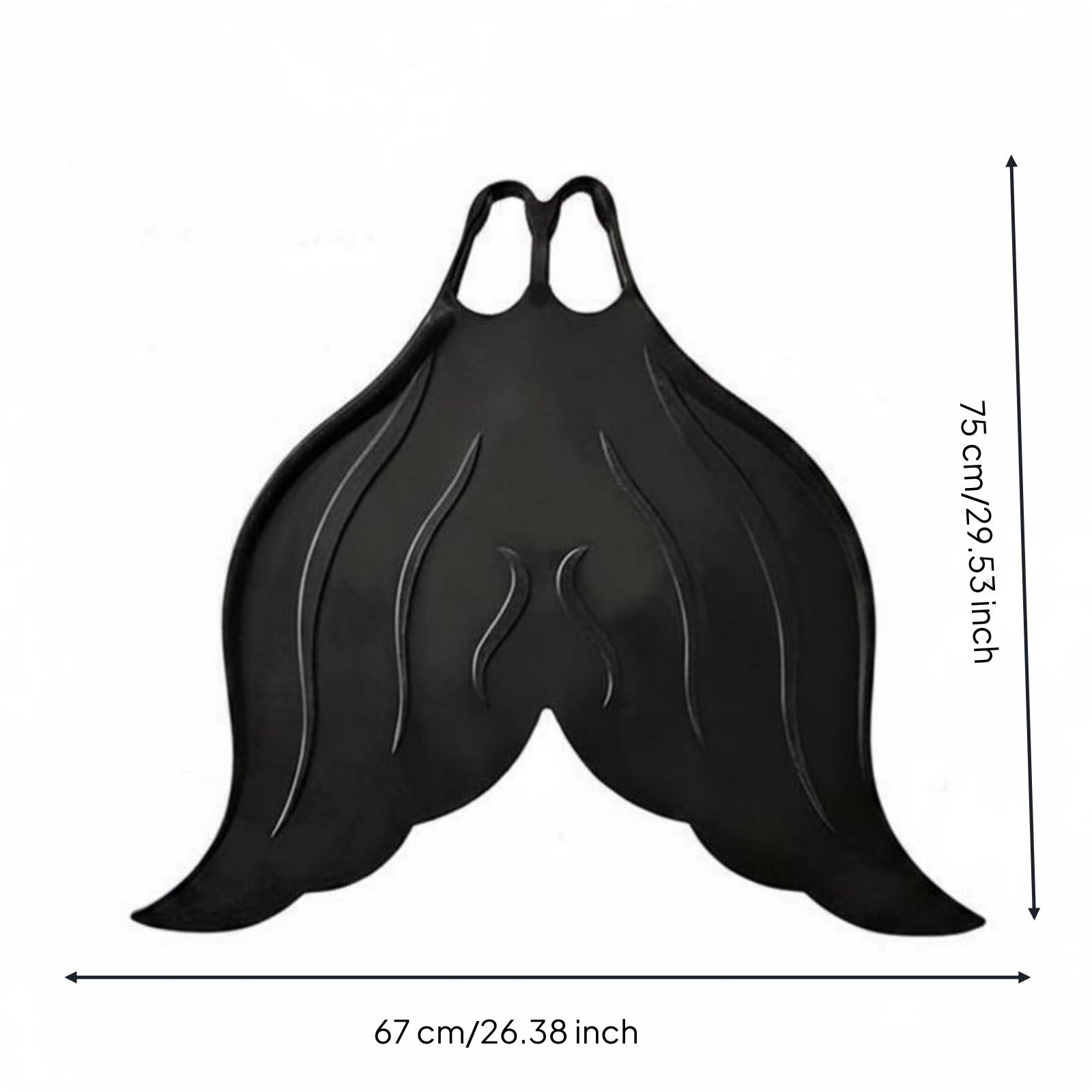 Schwimmtraining Monofin Silikonflosse Trainingsflosse Meerjungfrauenschwimmflosse Gummiflosse Schwimmflosse für Wassersport Und Schwimmkurs für Kinder Erwachsene Poolspaß , Schwarz , 37-39码