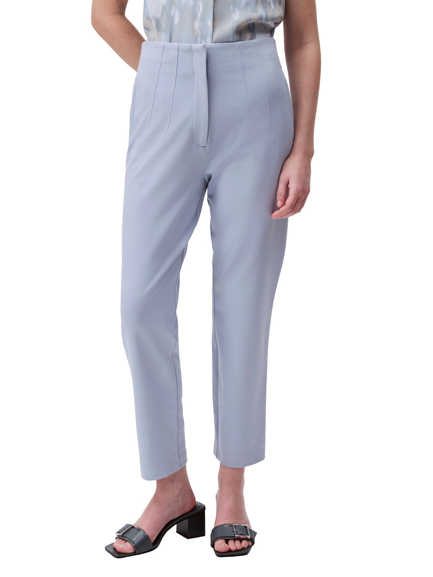 Women's Ponte Cropped Straight Pants