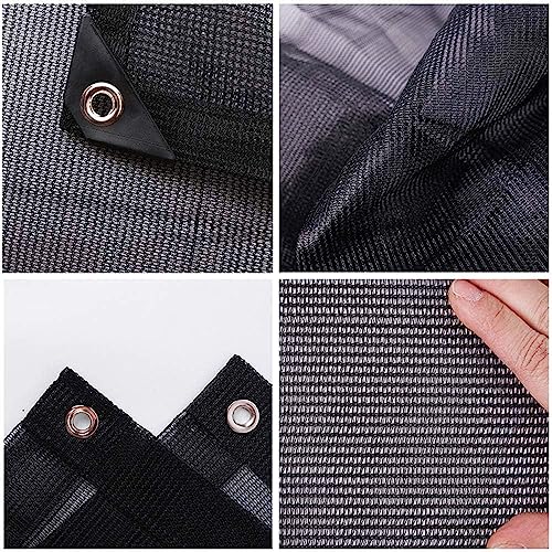 Voile d'ombrage rectangle protection solaire auvent noir 3x5 - 7