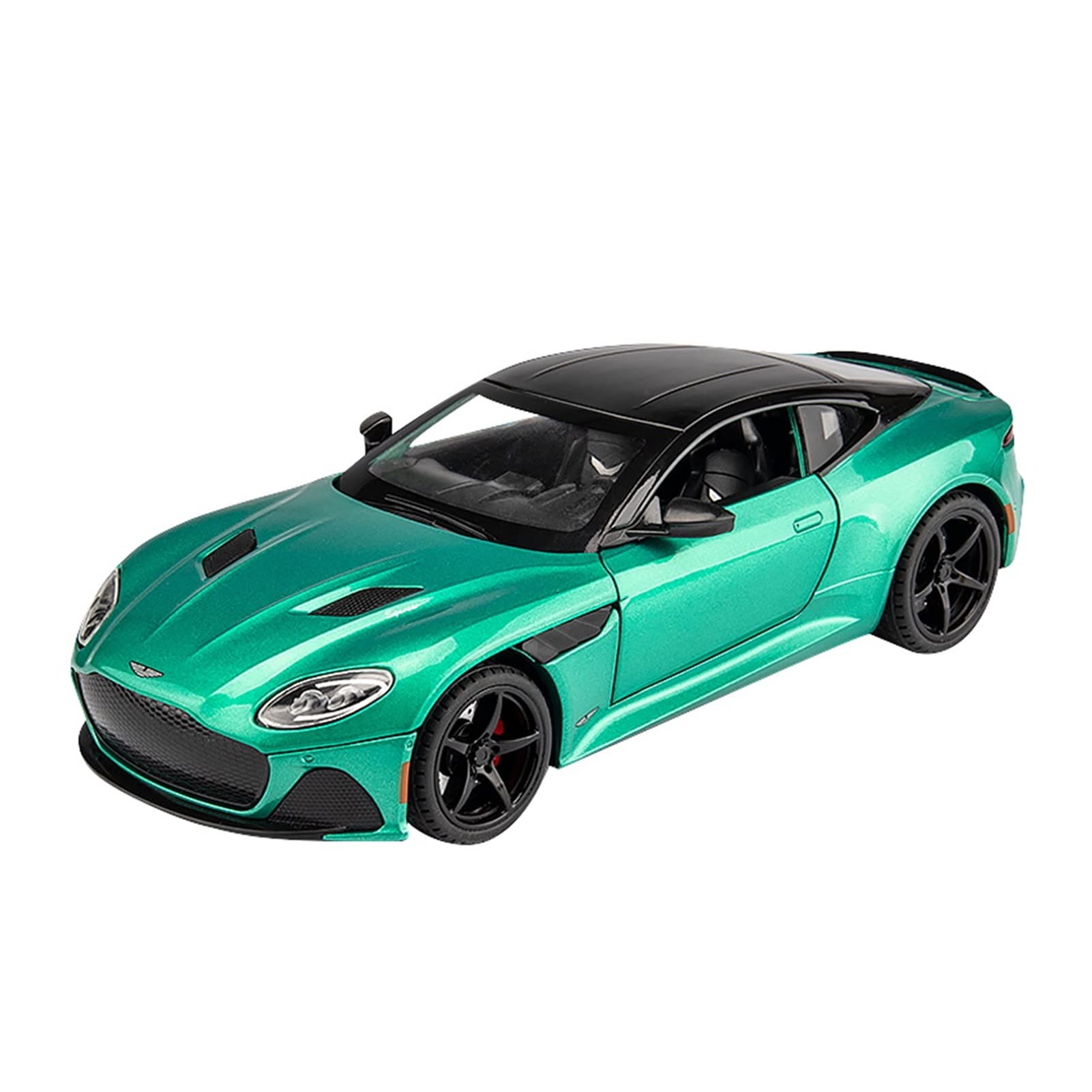 1/24 Big Aston Martin Toy Car Metal Pull Back Diecast Car with Openable Door and Sound Light, Gifts Toys for Kids【 Green 】
