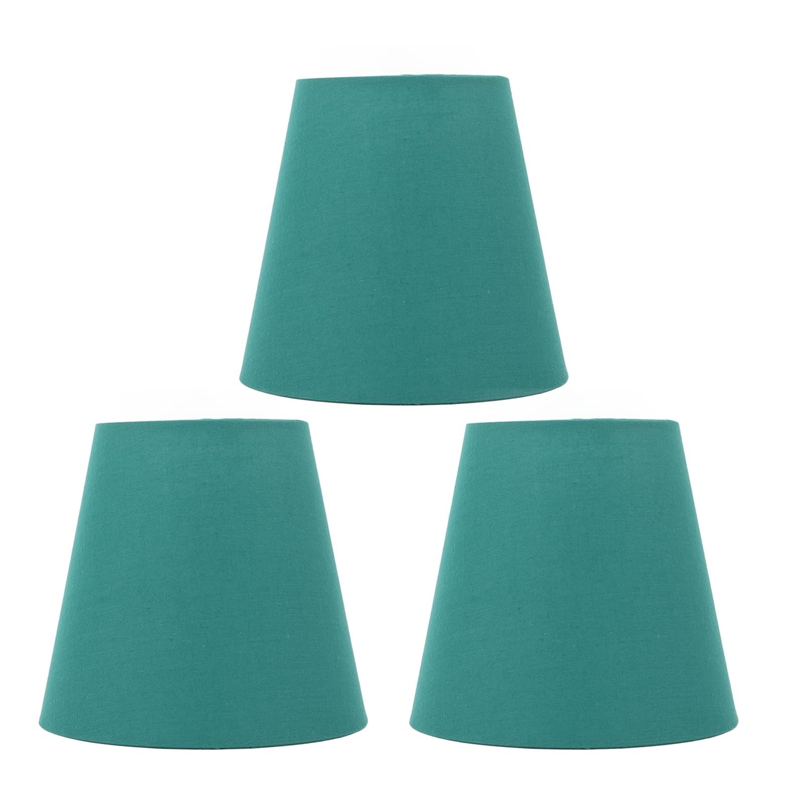 Luxemetals Dark Green 3 Pieces Of Fabric Lampshade E14 Bedroom And Hotel(Dark Green)