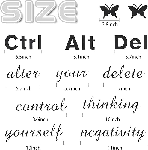 Miniatura 3 de Chinco Calcomanías de pared inspiradoras con citas motivacionales, calcomanías de vinilo para despegar y pegar, refranes positivos, arte de