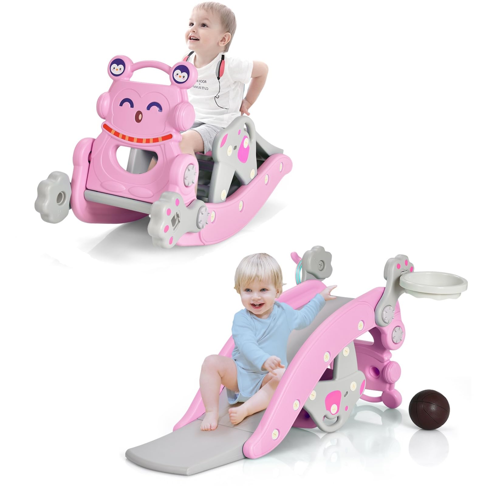 Laid Back5カポのミニストラトnot only for Children Amazon.com: Costzon 5 in 1 Toddler Slide Rocking Toy, Slide for