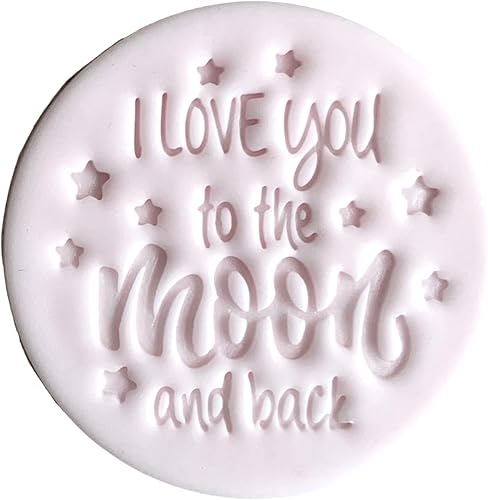 I Love You To The Moon And Back Fondant - Sello de glaseado para galletas