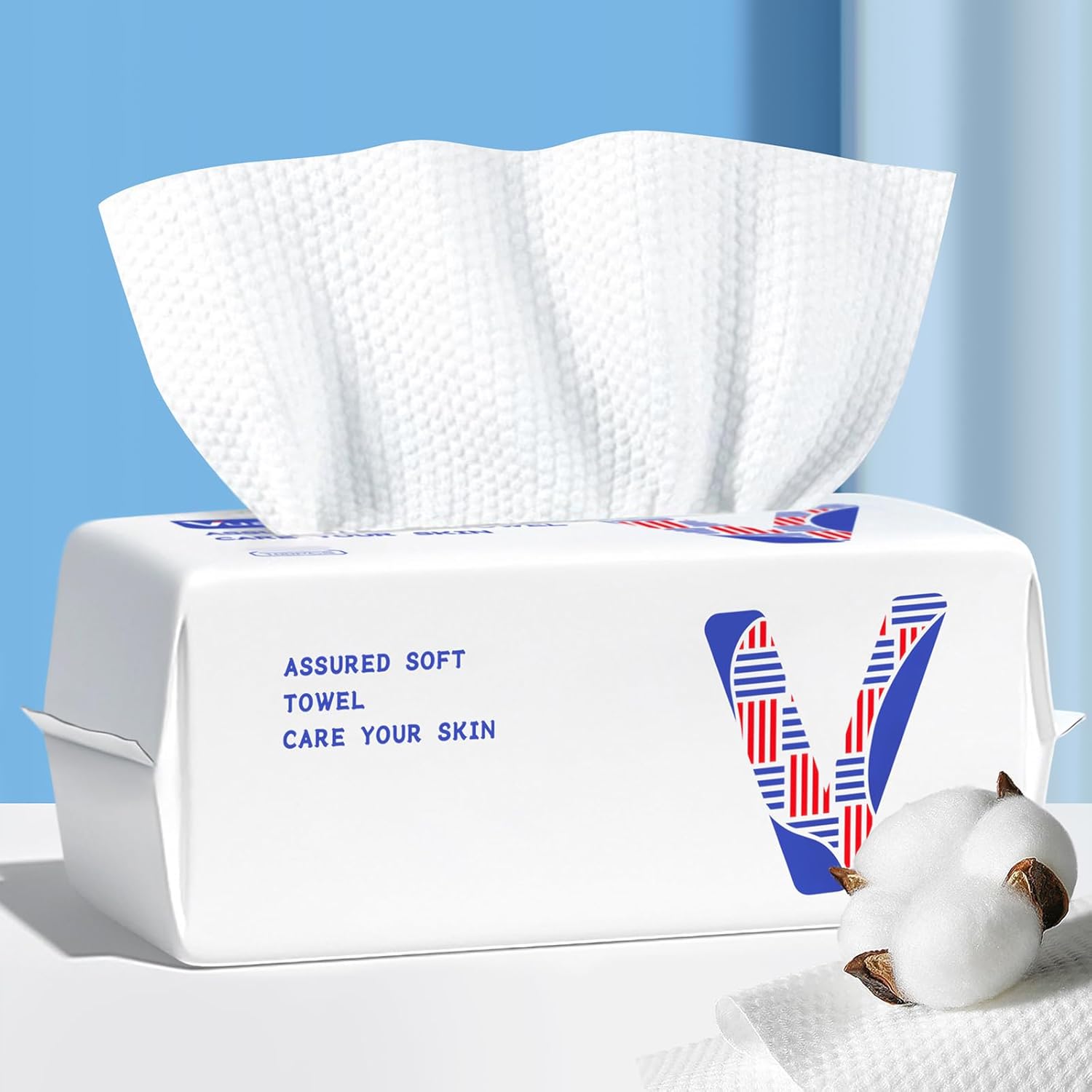 Face Towels Disposable Cotton Facial Towels, 100 Count Biodegradable Soft Dry Facial Tissue, Drying Tissue for Skin Care, Makeup Remover, Disposable Face Cloths for Washing Face Towels Disposable Cotton Facial Towels, 100 Count Biodegradable Soft Dry Facial Tissue, Drying Tissue for Skin Care, Makeup Remover, Disposable Face Cloths for Washing