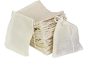 30 Pieces of Unbleached Cotton 4 x 3 Inch Drawstring Sachet Bags...