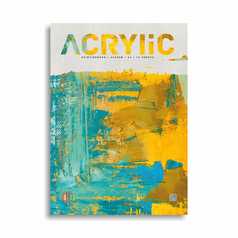 Anupam Acrylic Paper Pad for Artists - 400 GSM - A4 Size - 10 Pages Glued Sketch Paper Pad for Acrylic Paints and Acrylic Painting (B07TXLP22F) Amazon Price History, Amazon Price Tracker