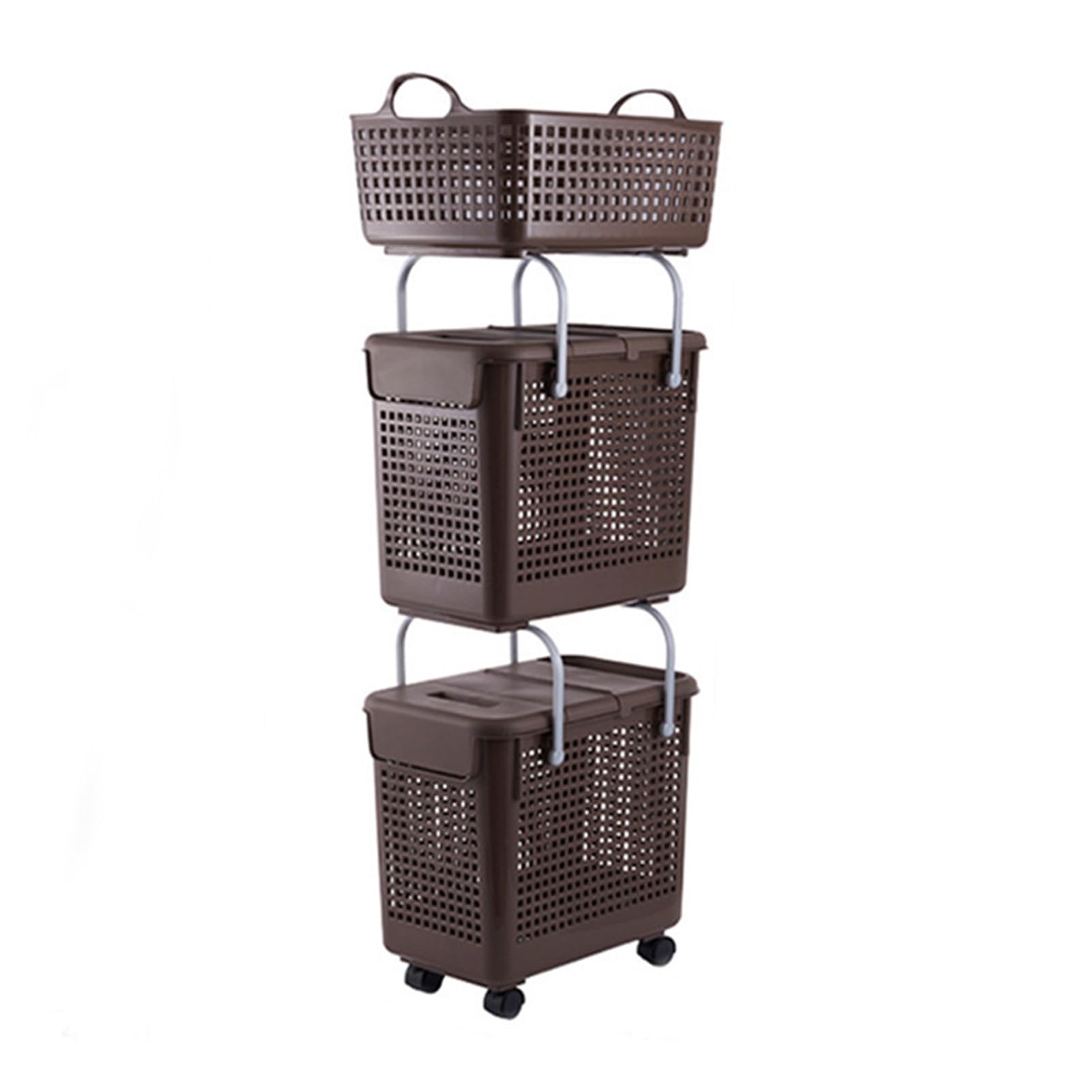 Stacking Dirty Clothes Hamper, Laundry Basket, Large Bathroom Frame for Dirty Clothes, Storage Basket, Bathroom Shelf, Floor Basket