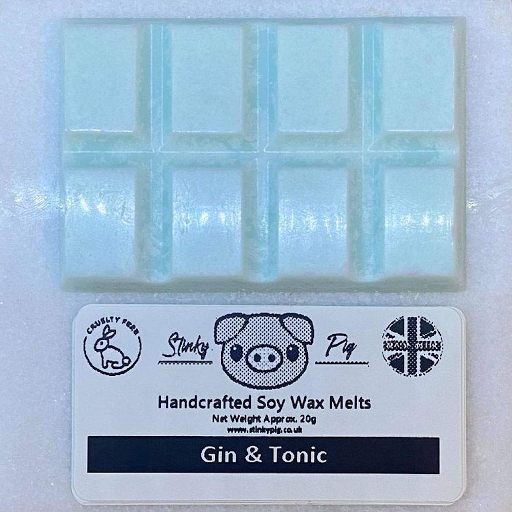 Ditzy Doll GIN & TONIC WAX MELT BAR - Handcrafted Highly Fragrant Air Freshener Home Fragrance Candle Wax Warmer Wax Melt Burners