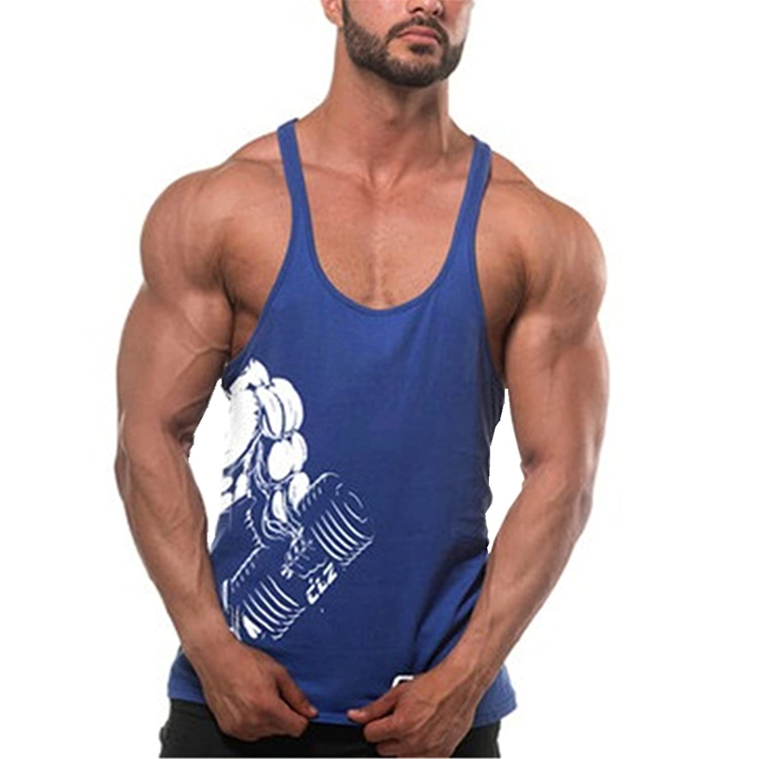 Men's Bodybuilding Fitness Sports Sleeveless Tank Top Stringer