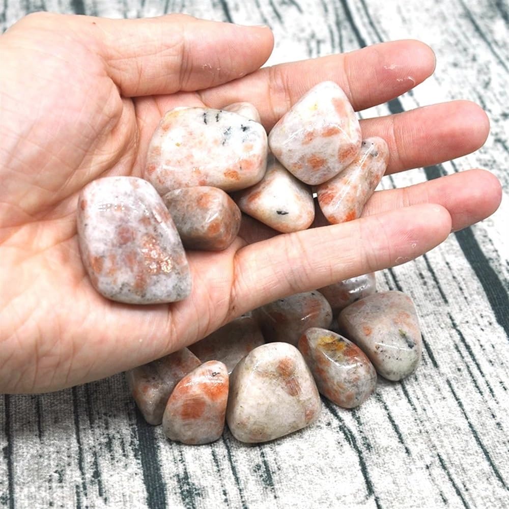 AtkitS Hermoso Piedra Solar Natural, Grava, tamaño de Muestra, Piedra caída Irregular, Cristal curativo Reiki, Mineral de Cuarzo, decoración for el hogar y el Acuario, Regalo (Size : 200g)