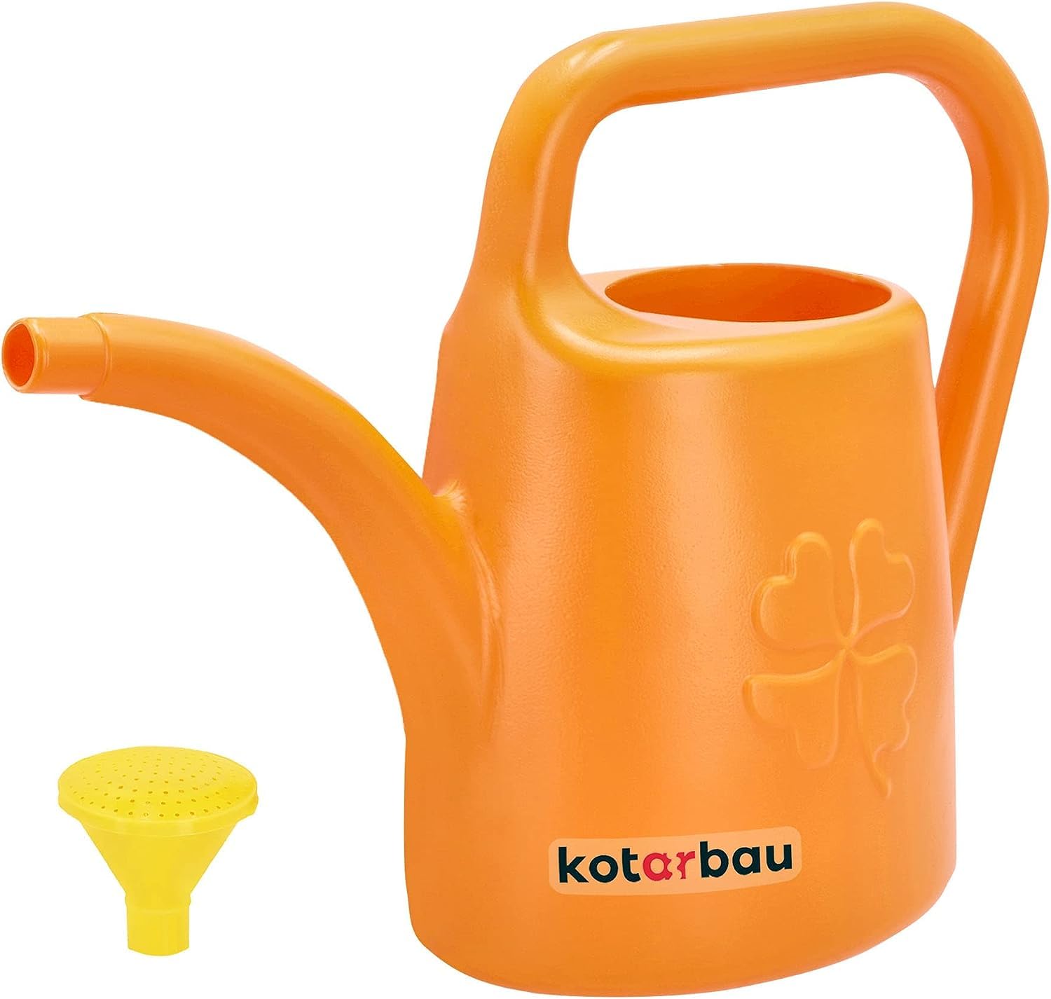 KOTARBAU® Watering Can - Plastic - 4.5 L (0.99 Gallon) - Orange - Indoor Watering Can - with Removable Rose - for Garden Houseplants - Lightweight - Ergonomic Design — image 1