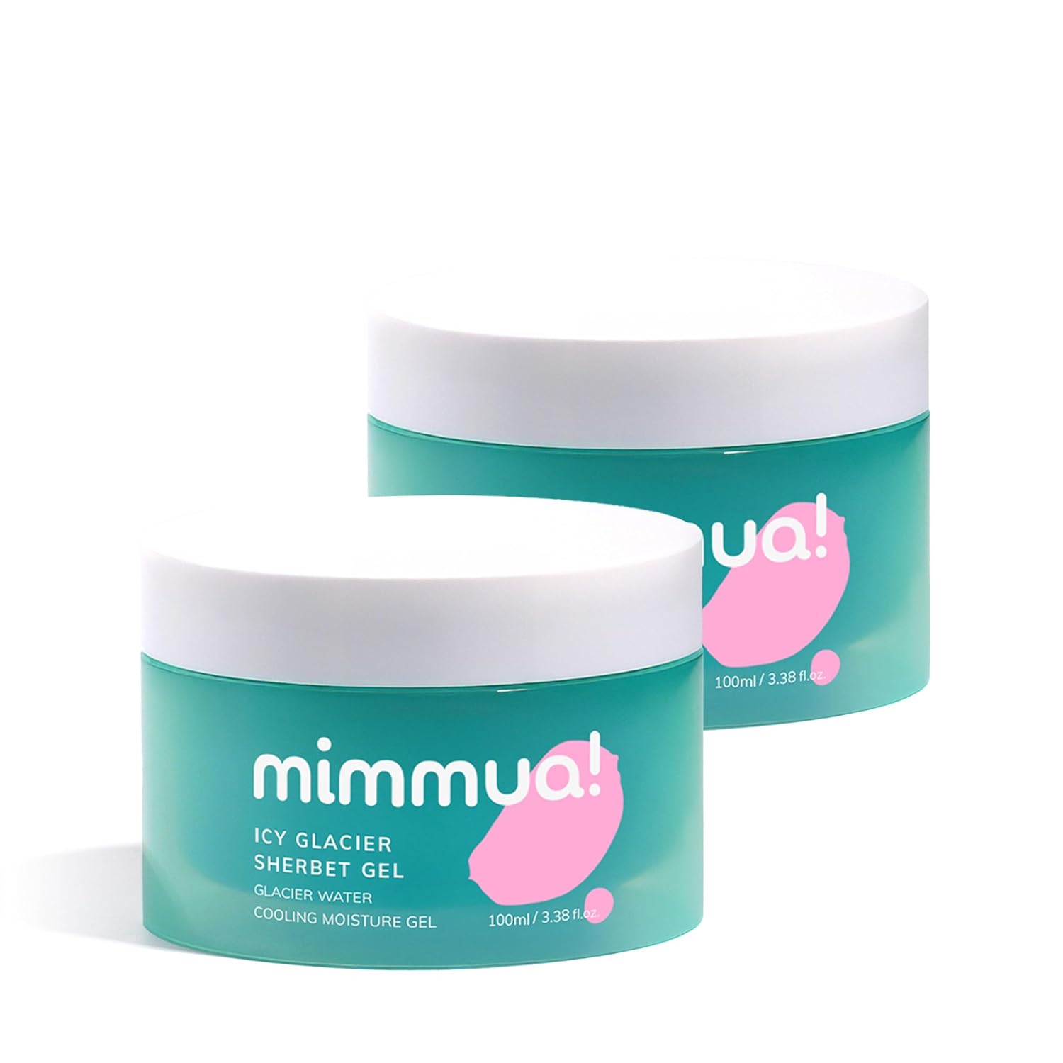 Ice Sorbet Soothing & Cooling Face Moisturizer | Non-Comedogenic Gel Cream for Sensitive Skin | Makeup Primer | With Niacinamide & Silica | Lightweight Hydrating Gel | Pack of 2