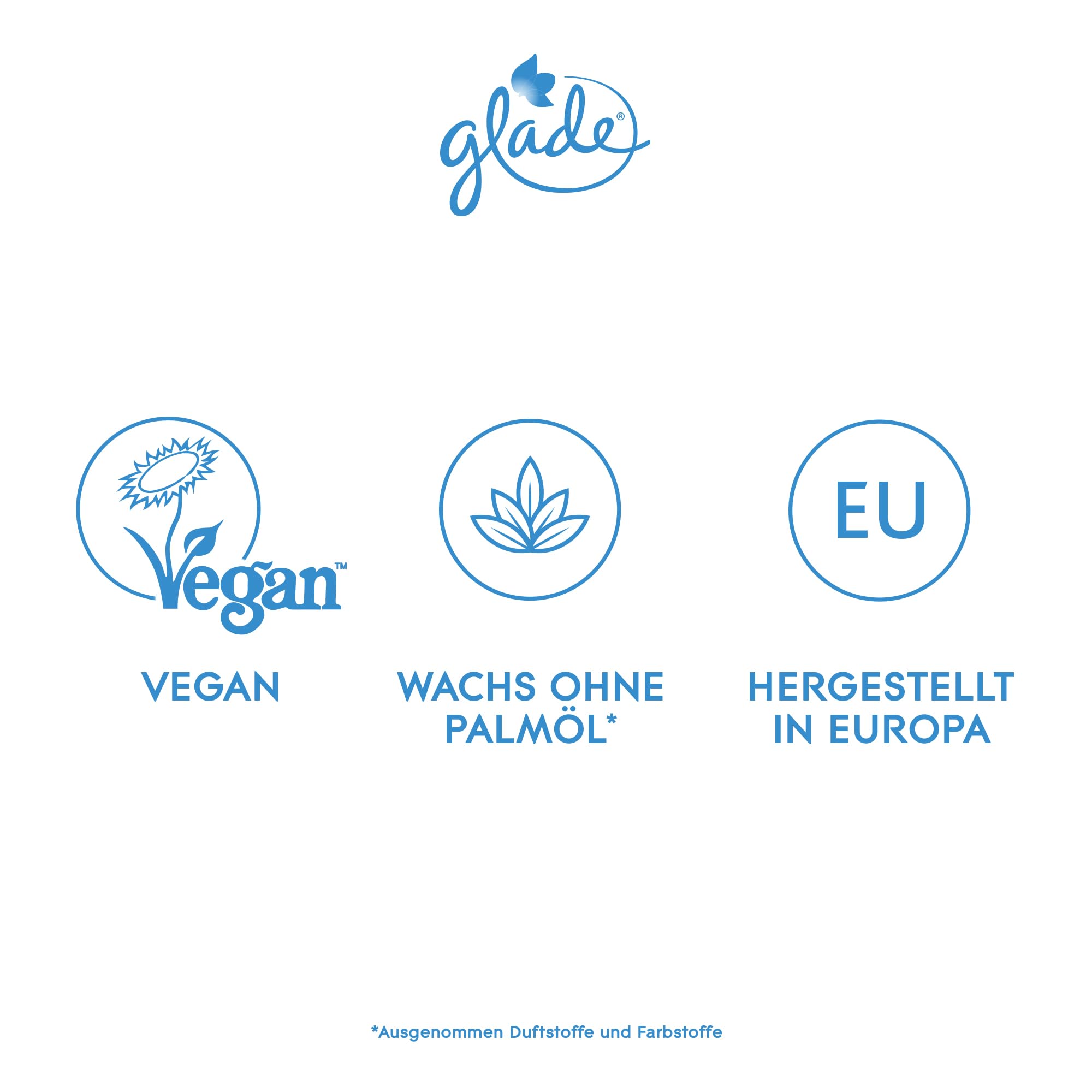 Glade Duft-Kerze im Glas, Anti-Tabac, bis zu 27 Stunden Brenndauer, 6er Pack (6 x 112g)