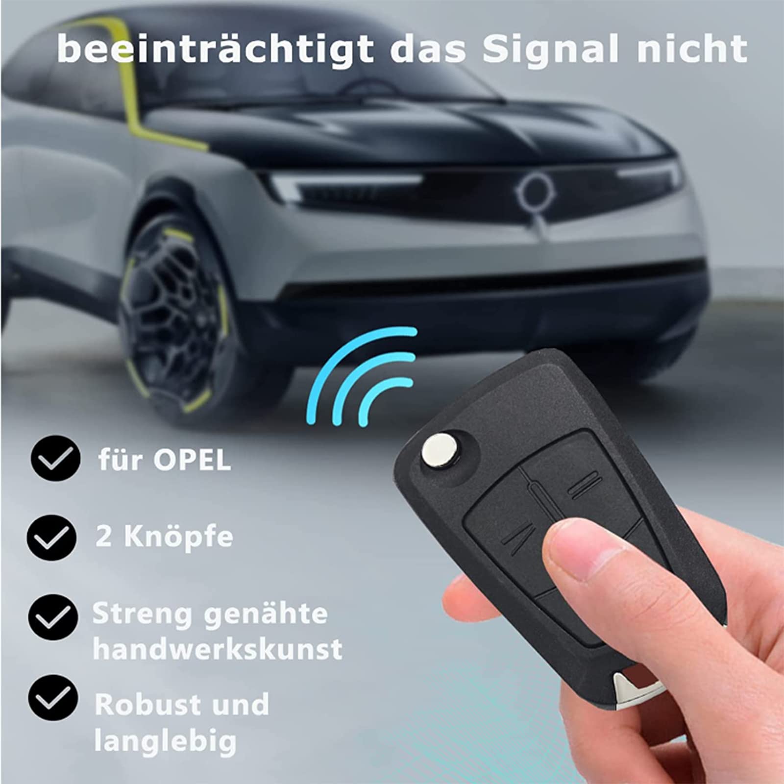 Coque Clé Télécommande 2 Boutons Opel – Boîtier De Remplacement Pour Astra, Corsa, Zafira, Insignia, Mokka – Avec Lame Et Tournevis