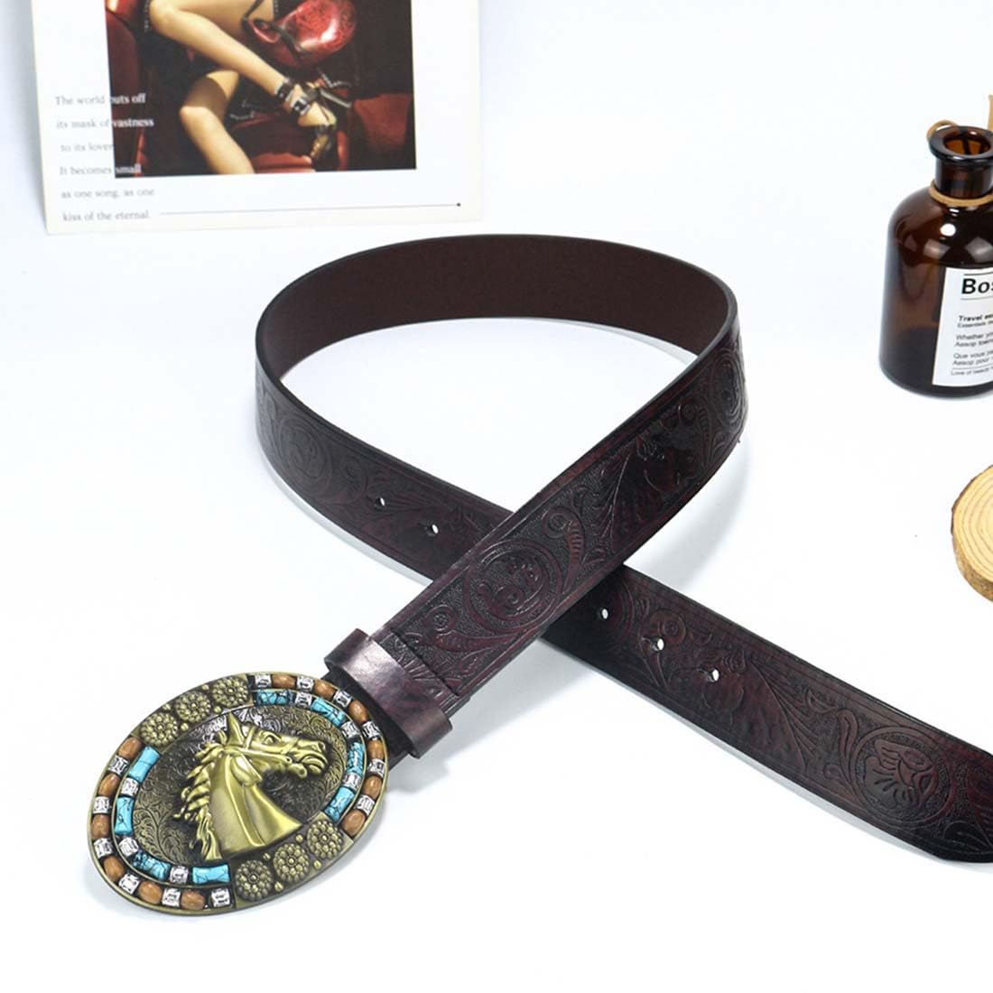 Fibbia Per Cintura Teschio 40mm - In MetallO Zamak, Intercambiabile, Per Cinture Fino A 4cm, Lucidata A Mano - Foto 2