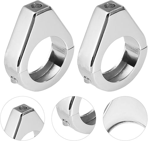 Miniatura 3 de KIMISS Kit de abrazaderas de horquilla de reubicación de señal de giro, aleación de aluminio, soporte de montaje de luz de señal de giro modificada