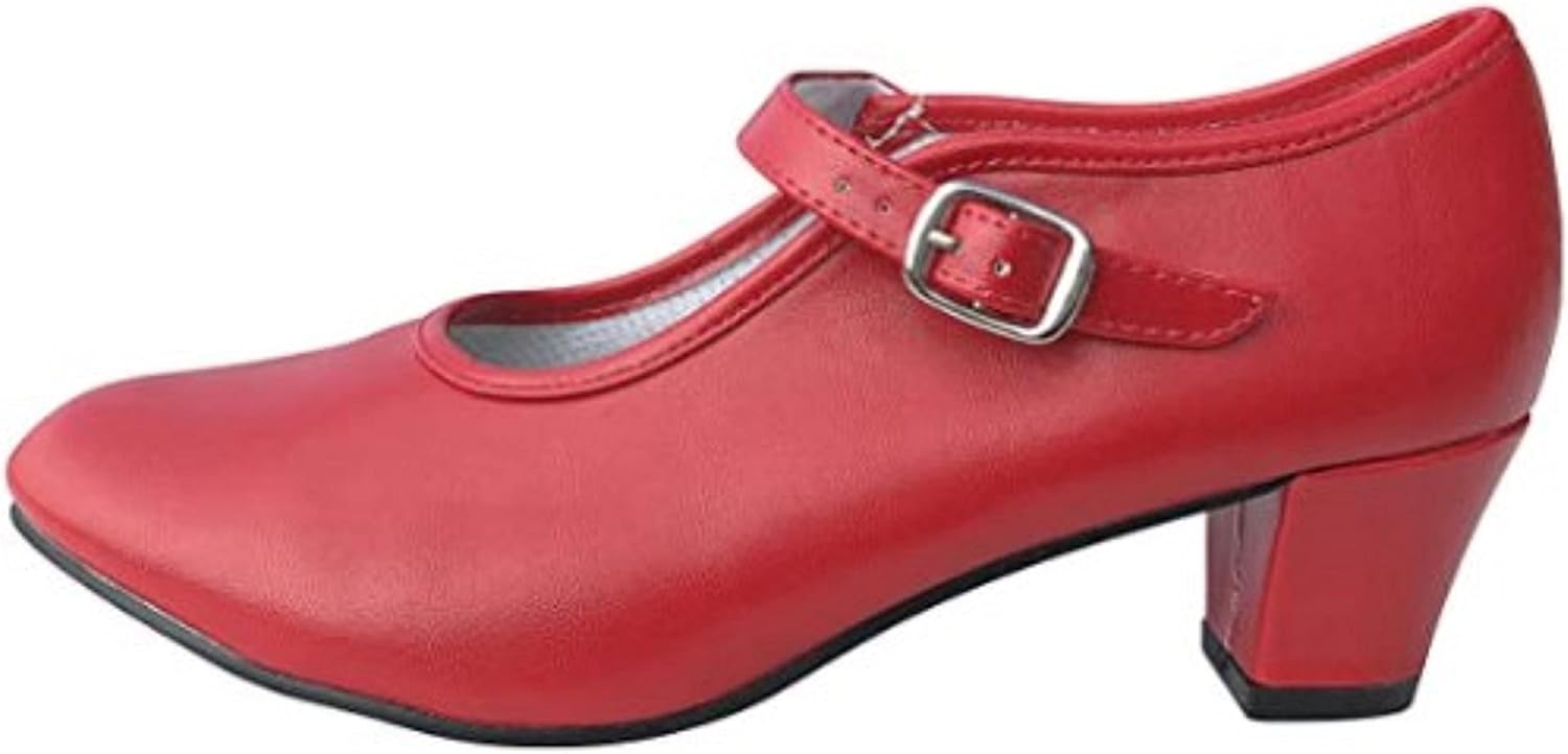 Buty do tańca flamenco o różnych rozmiarach od dziewczynki do kobiet.
