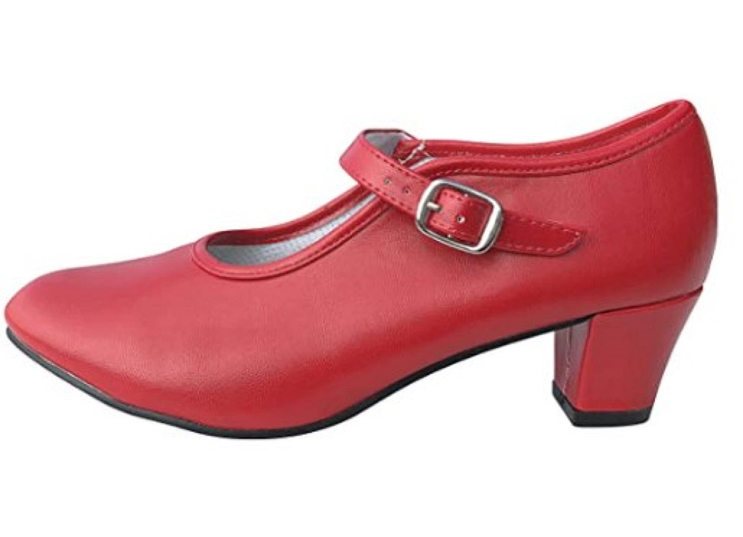 Buty do tańca flamenco o różnych rozmiarach od dziewczynki do kobiet.