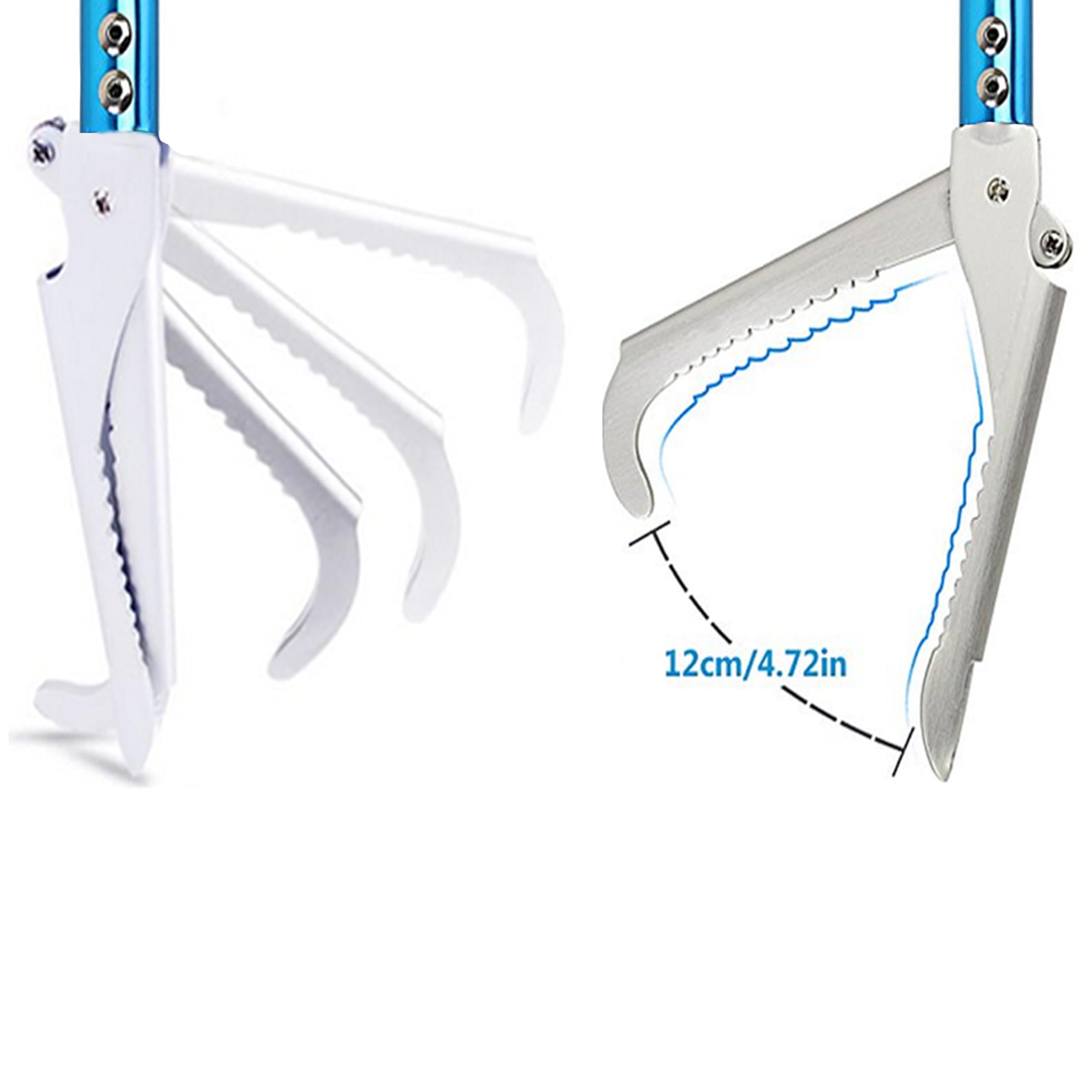 Pince à serpent professionnelle en alliage d'aluminium de 100 cm pour reptiles avec serrure et poignée confortable (sac de chasse au serpent)