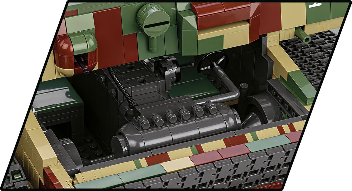 COBI PzKpfw. VI Tiger, 70 cm (Länge) x 30 cm (Breite) x 24 cm (Höhe), Dark Green